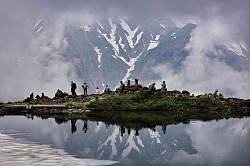 雲間の一瞬（白馬八方池）